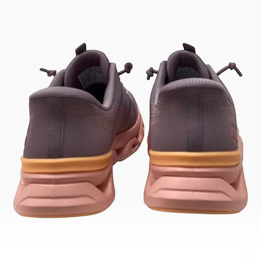The Shoe Shop Skechers Glide Step Altus slip-on sneakers in mauve with a pink and orange cushioned midsole