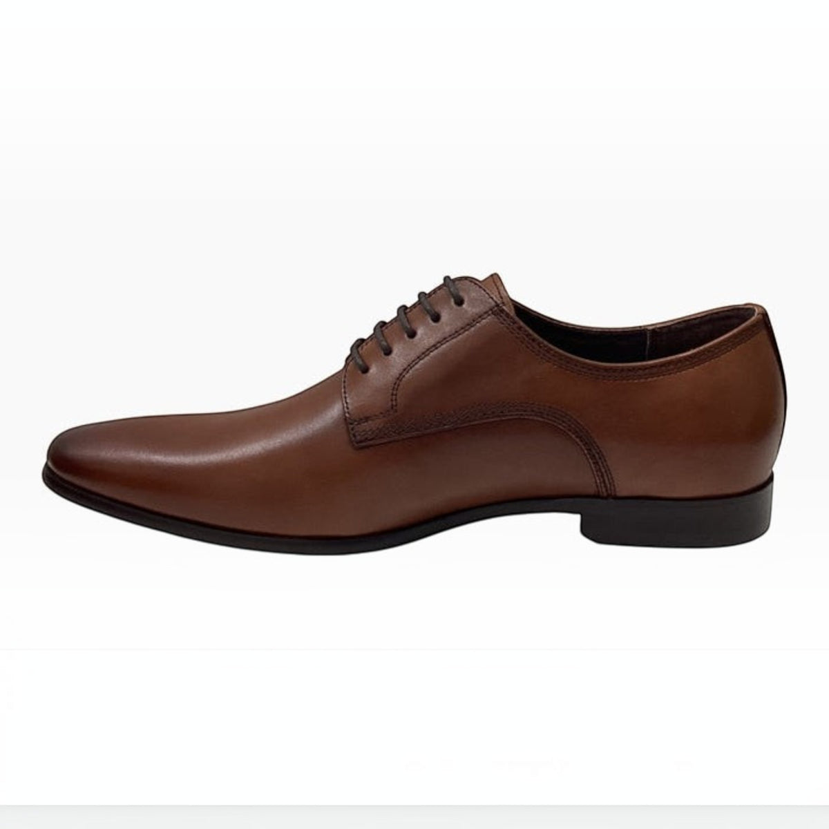 The Shoe Shop Julius Marlow Jaunt brown leather derby shoe with hand burnished finish and lace-up closure