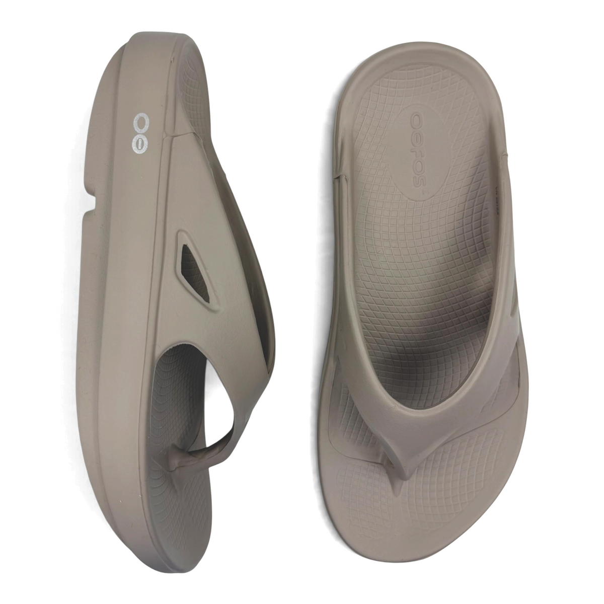The Shoe Shop OOriginal Jandal recovery thong sandals in matte brown with textured footbed and arch support