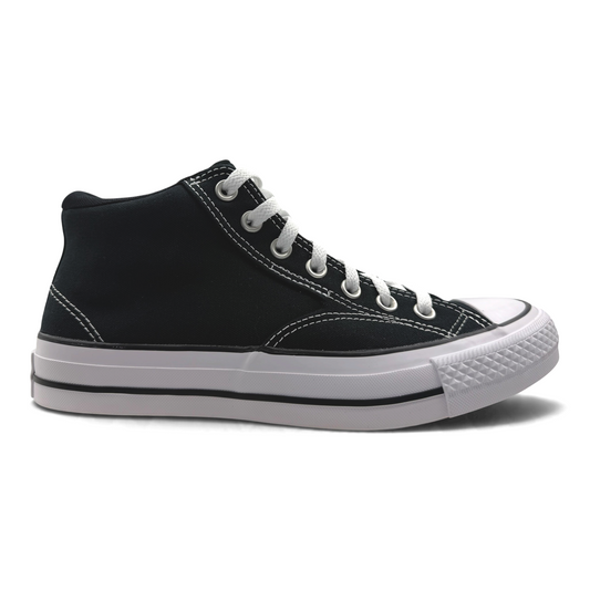 The Shoe Shop black canvas Converse Chuck Taylor All Star Malden Street mid-top sneaker with white laces and sole.