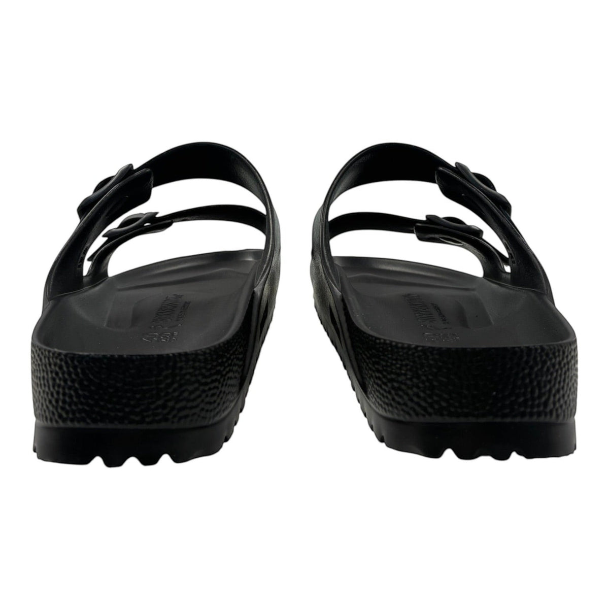 The Shoe Shop black Arizona Eva waterproof sandals with anatomical footbeds and adjustable straps, rear view