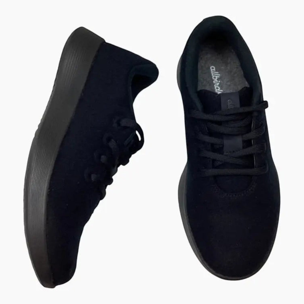 The Shoe Shop Allbirds Wool Runner sneakers in black Merino wool with a lightweight cushioned sole