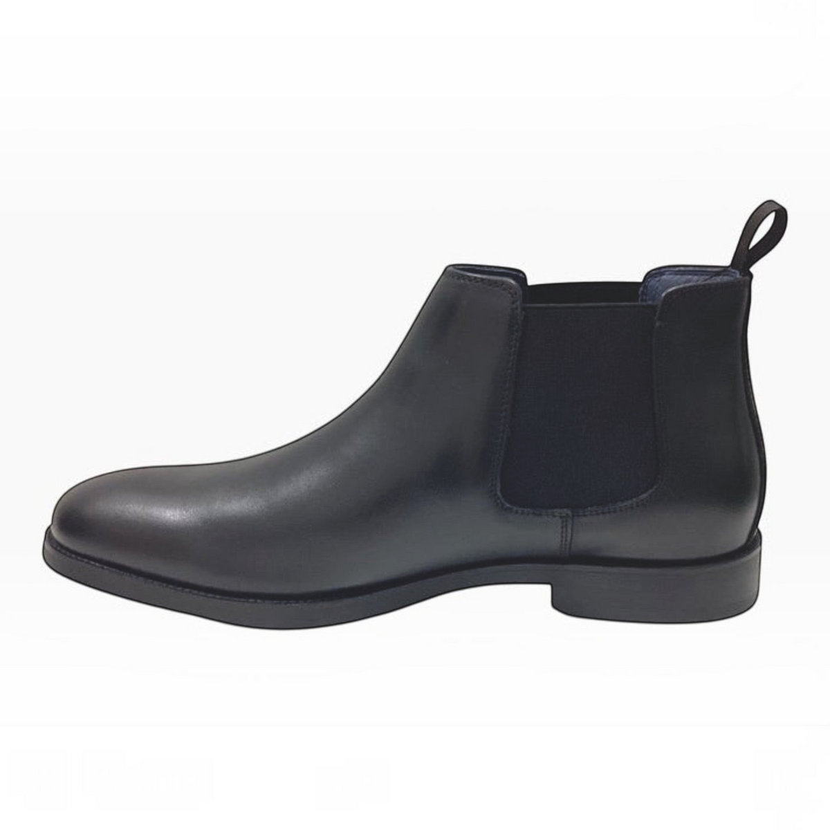 The Shoe Shop Florsheim Ceduna black leather Chelsea boot with a plain toe and elastic side panel
