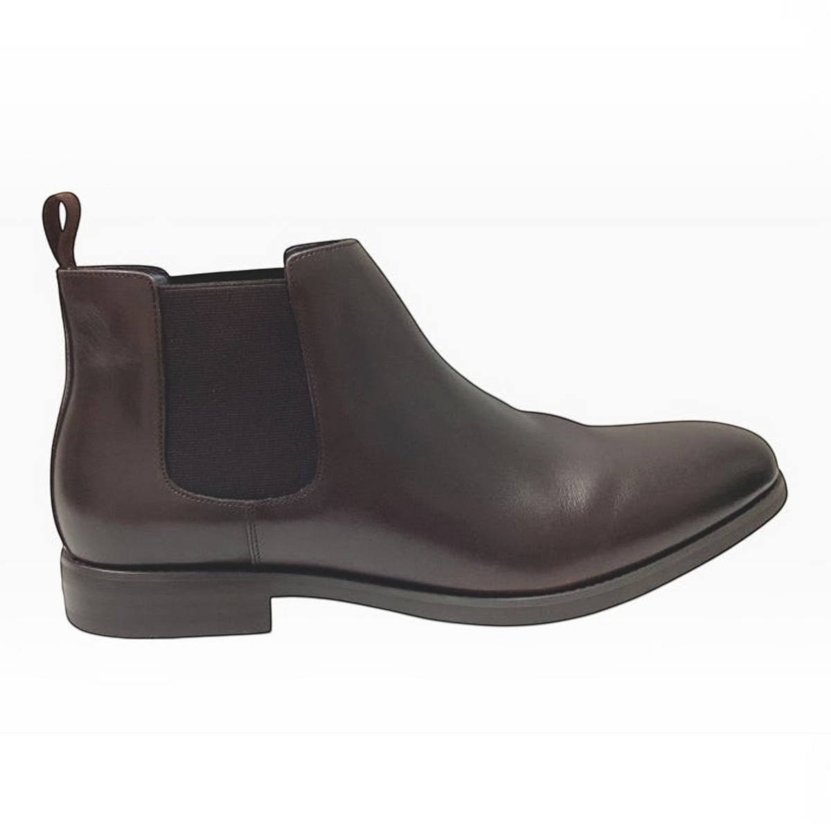 The Shoe Shop Florsheim Ceduna dark brown leather Chelsea boot with a plain toe and elastic side gusset.