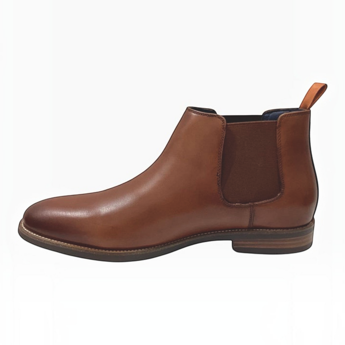 The Shoe Shop Florsheim Ceduna brown leather Chelsea boot with elastic side panels and a durable rubber sole.