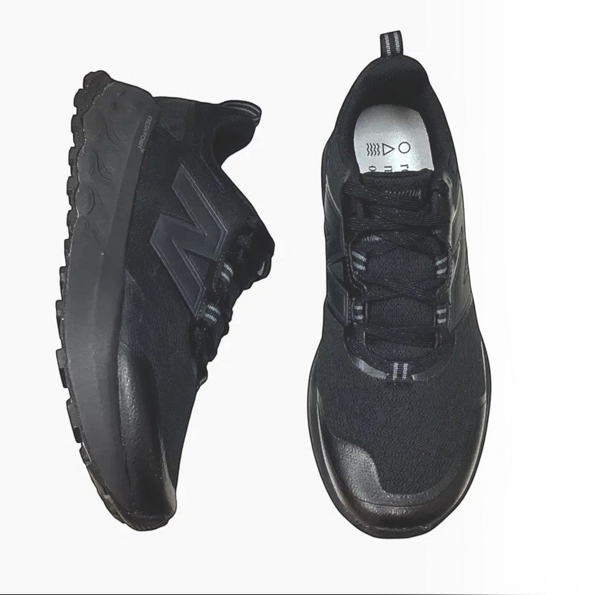 The Shoe Shop Garoé V2 all-black trail running shoes with breathable mesh upper and Fresh Foam cushioning