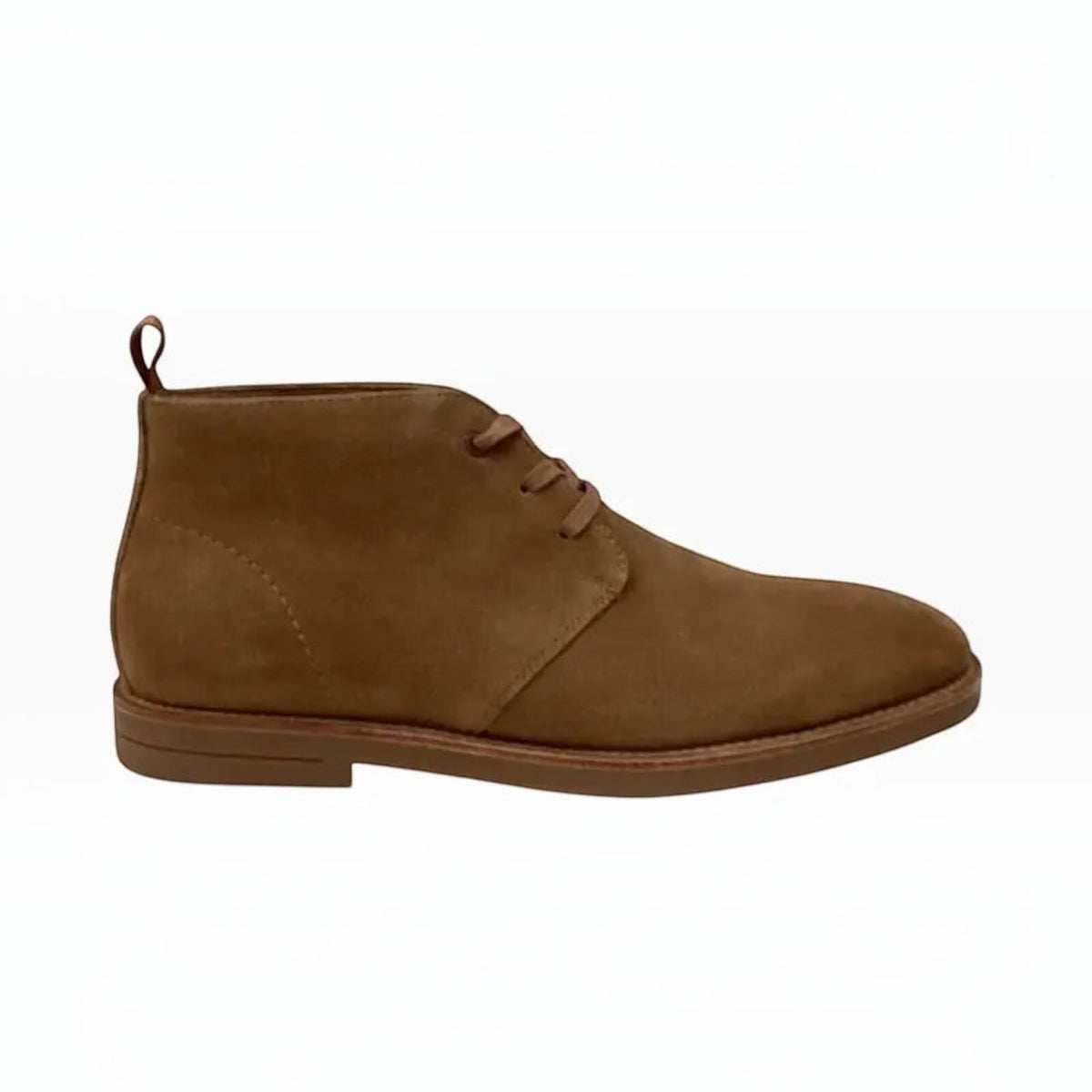 The Shoe Shop Hush Puppies Gibson brown suede leather chukka boot with lace-up closure and extra wide fit