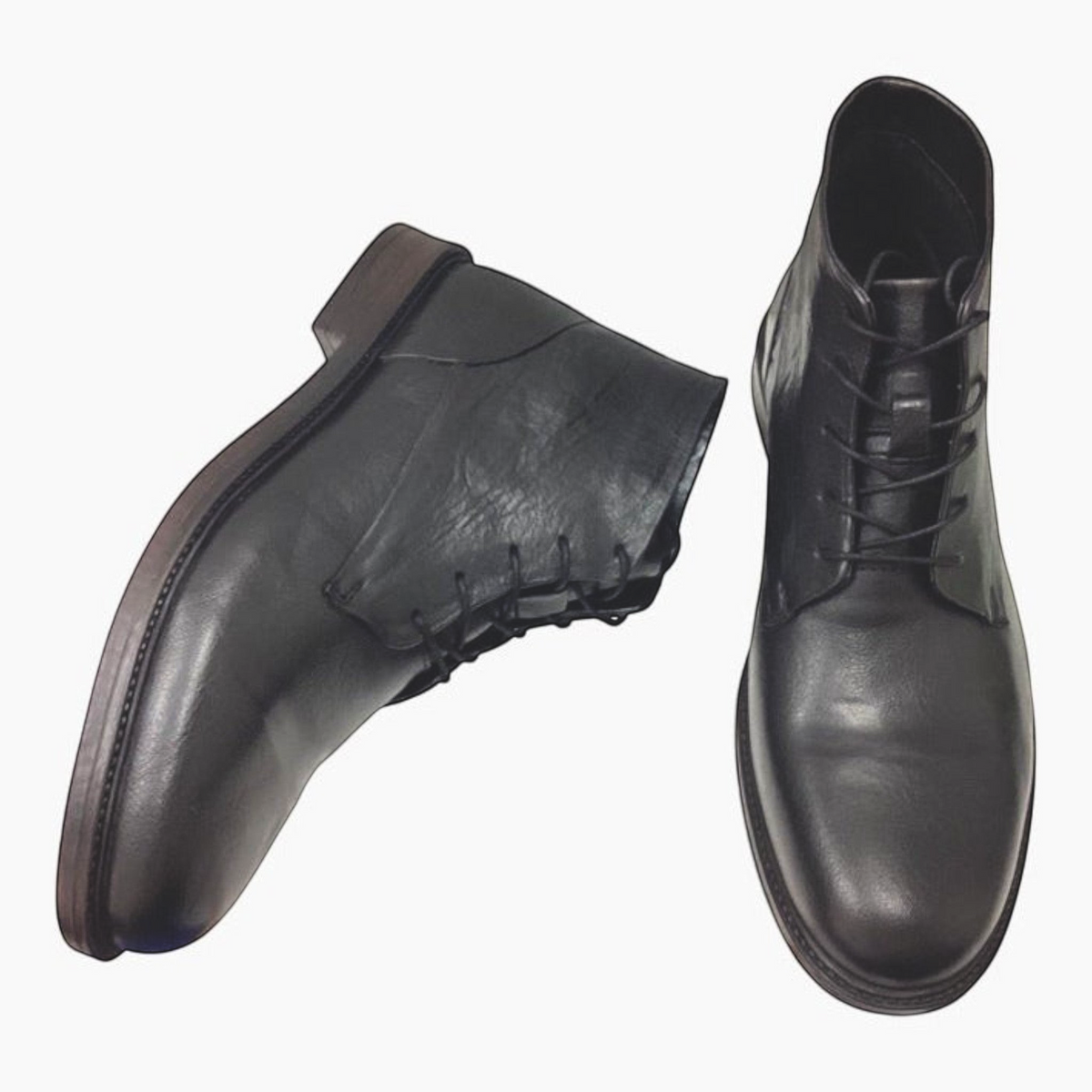 The Shoe Shop Julius Marlow Quota black leather lace-up ankle boots with a sleek finish and durable sole.