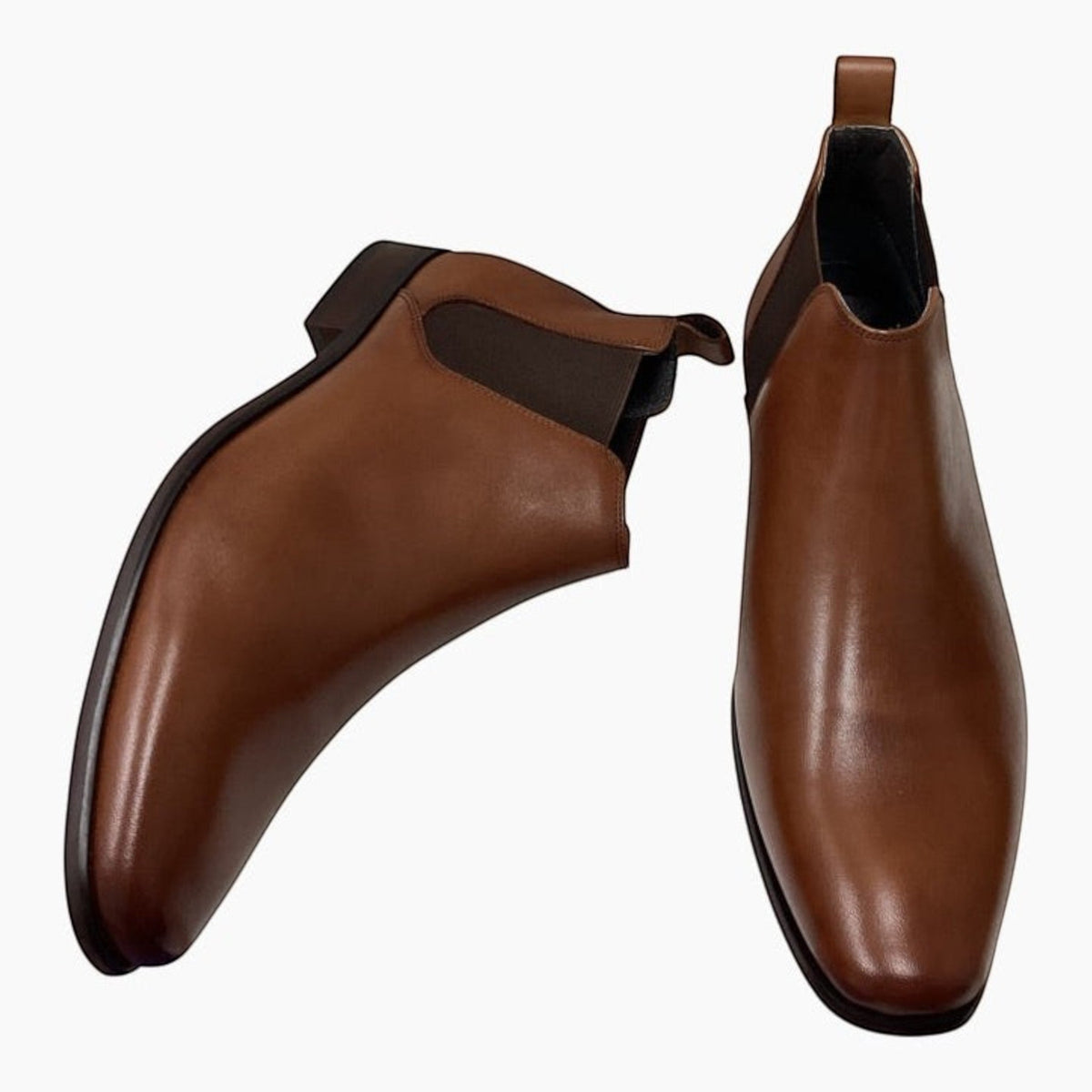 The Shoe Shop Julius Marlow Kick cognac leather Chelsea boots with elastic gussets and pull tabs