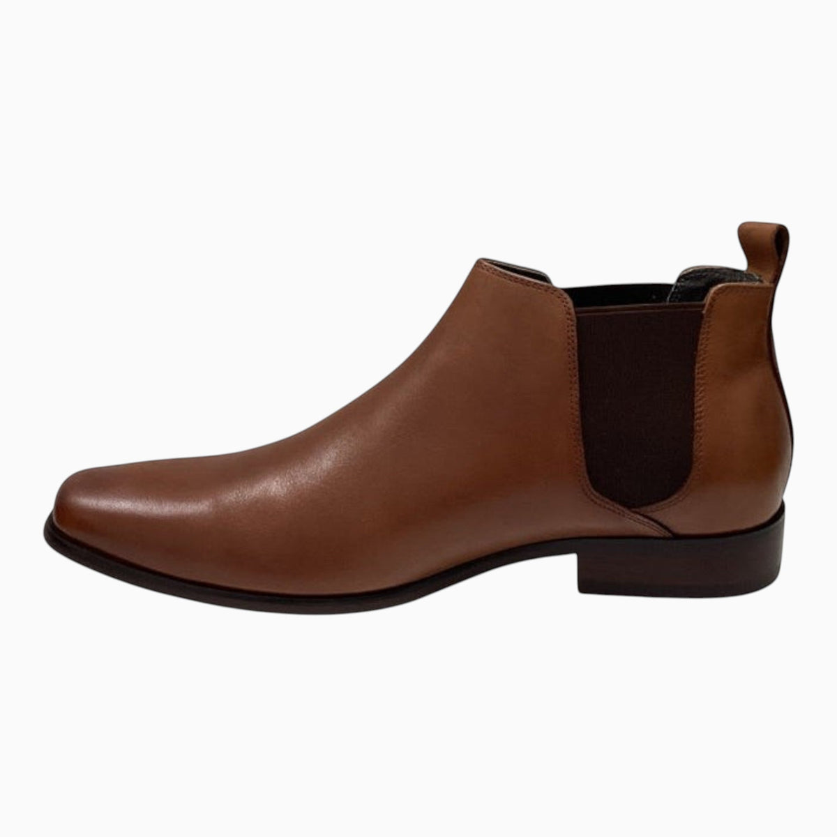 The Shoe Shop Julius Marlow Kick boot in cognac premium leather with an elastic gusset and heel pull tab.