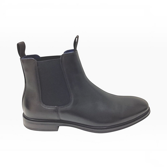 The Shoe Shop Julius Marlow Longreach black leather Chelsea boot with elastic side gussets and pull tab