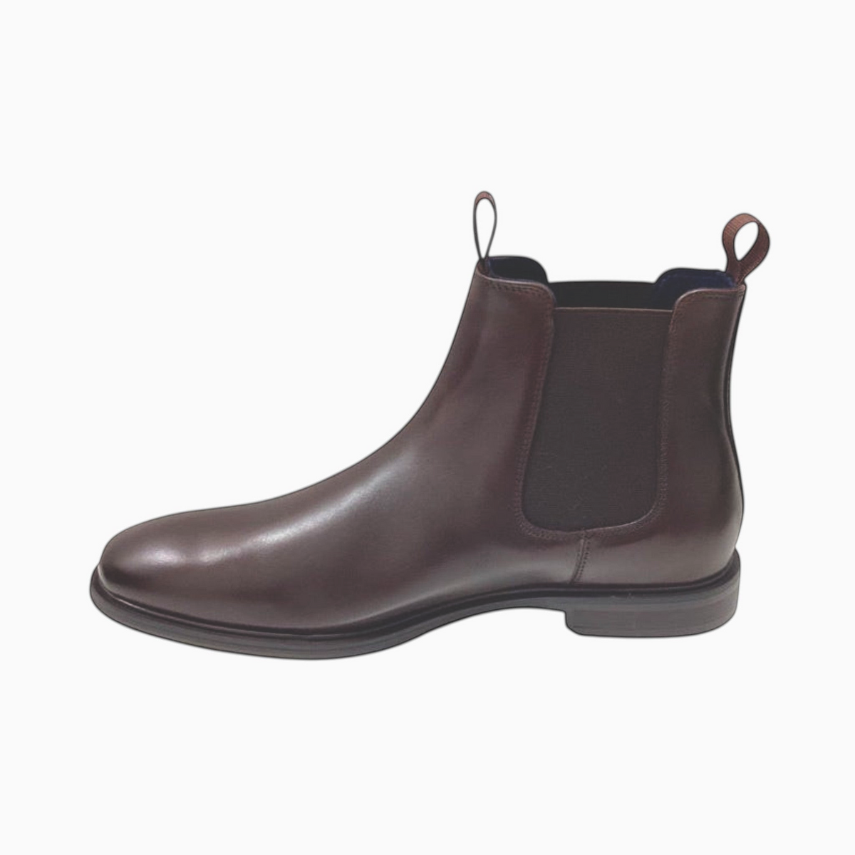 The Shoe Shop Julius Marlow Longreach dark brown leather Chelsea boot with side elastic gussets and pull tabs