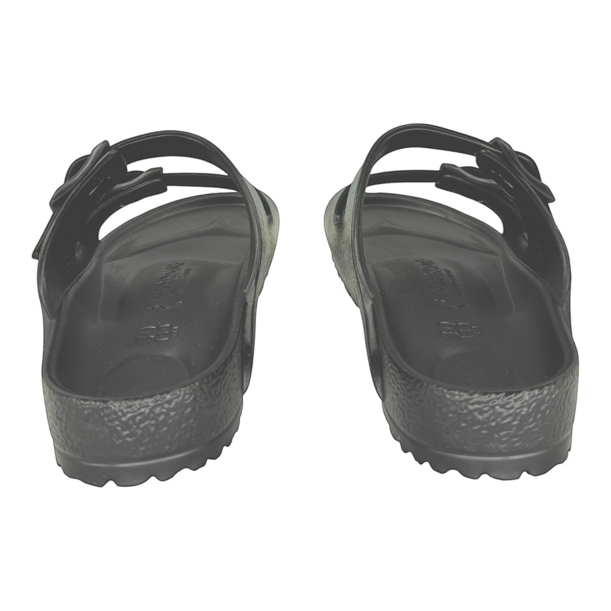 The Shoe Shop black Arizona EVA kids sandals featuring a lightweight waterproof design and anatomical footbed.