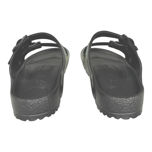 The Shoe Shop black Arizona EVA kids sandals featuring a lightweight waterproof design and anatomical footbed.
