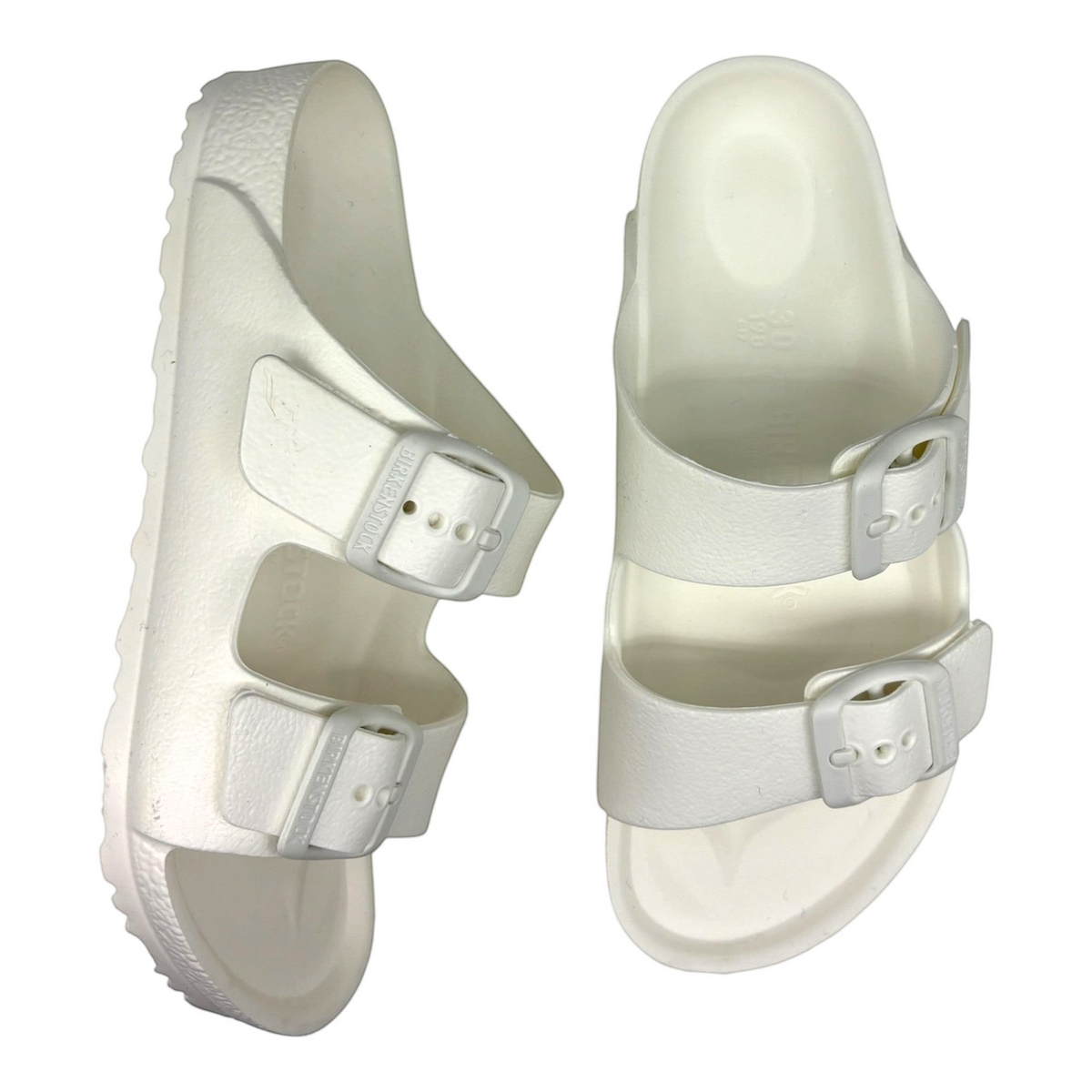 The Shoe Shop white Arizona EVA kids sandals with two adjustable straps and anatomical waterproof footbed