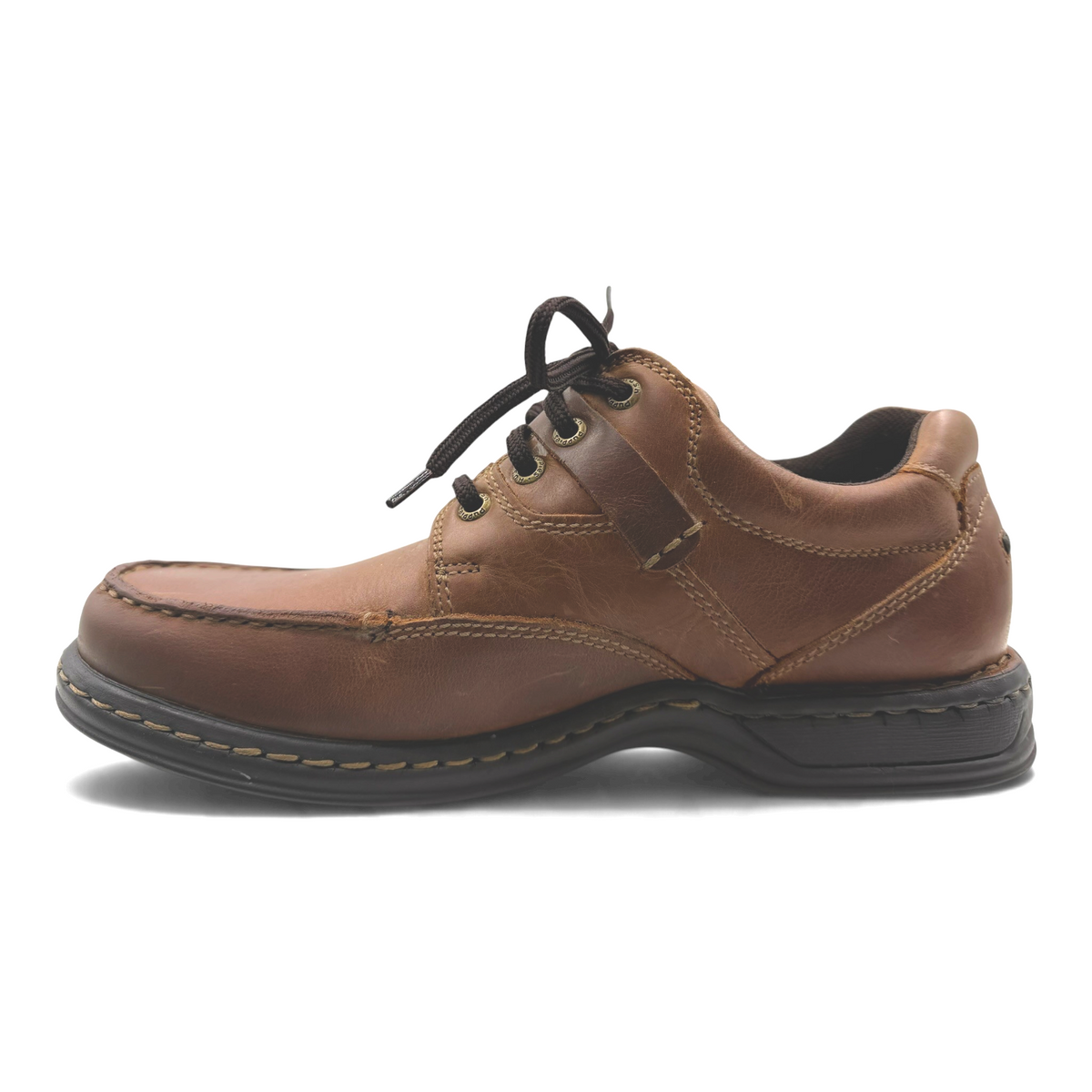 The Shoe Shop Randall II brown oiled leather walking shoe with extra-wide EEE fit and cushioned sole