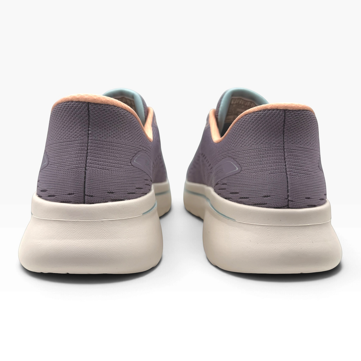 The Shoe Shop Skechers Go Walk Arch Fit N Joy slip-in sneakers in dark grey with a beige midsole and peach trim