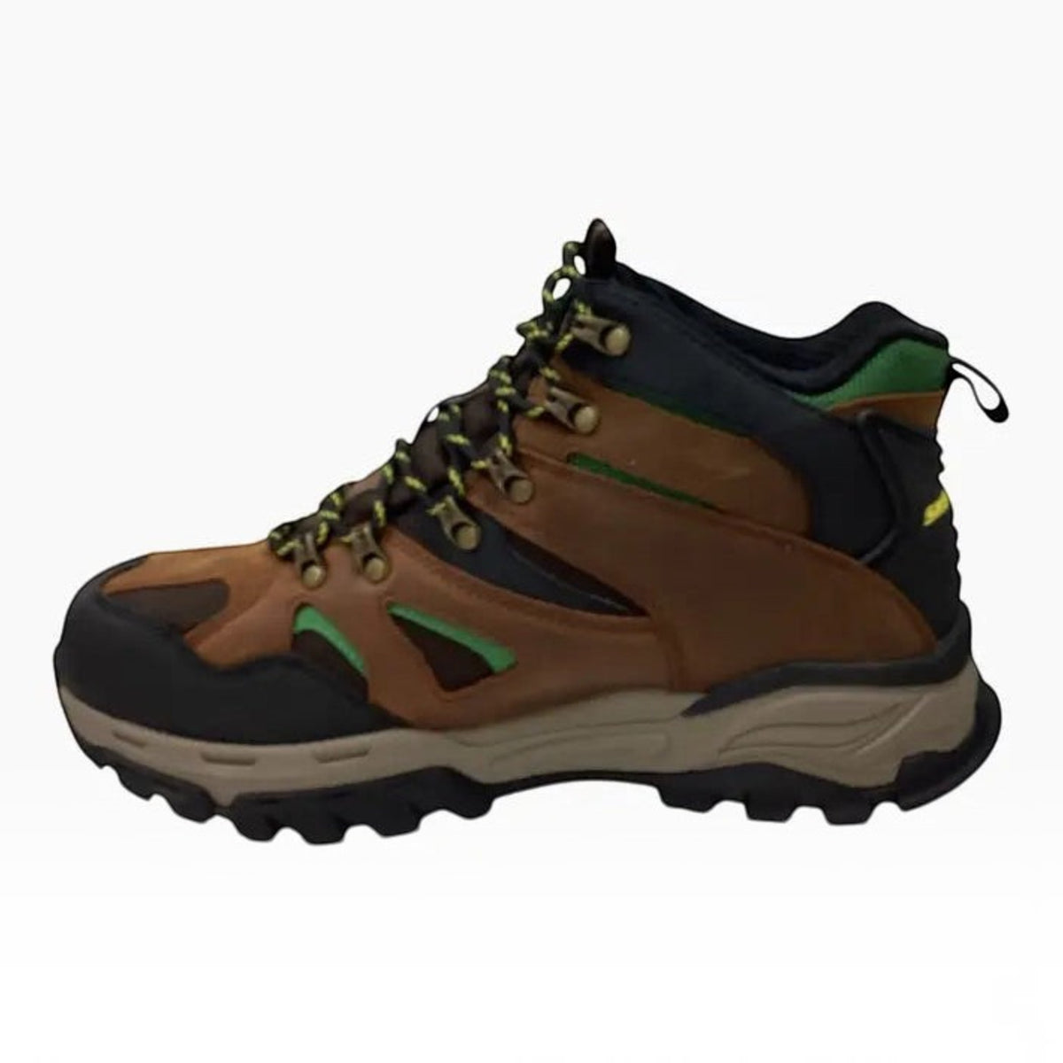 The Shoe Shop Skechers x John Deere Arch Fit Tarver waterproof leather and mesh hiking boot in brown and black