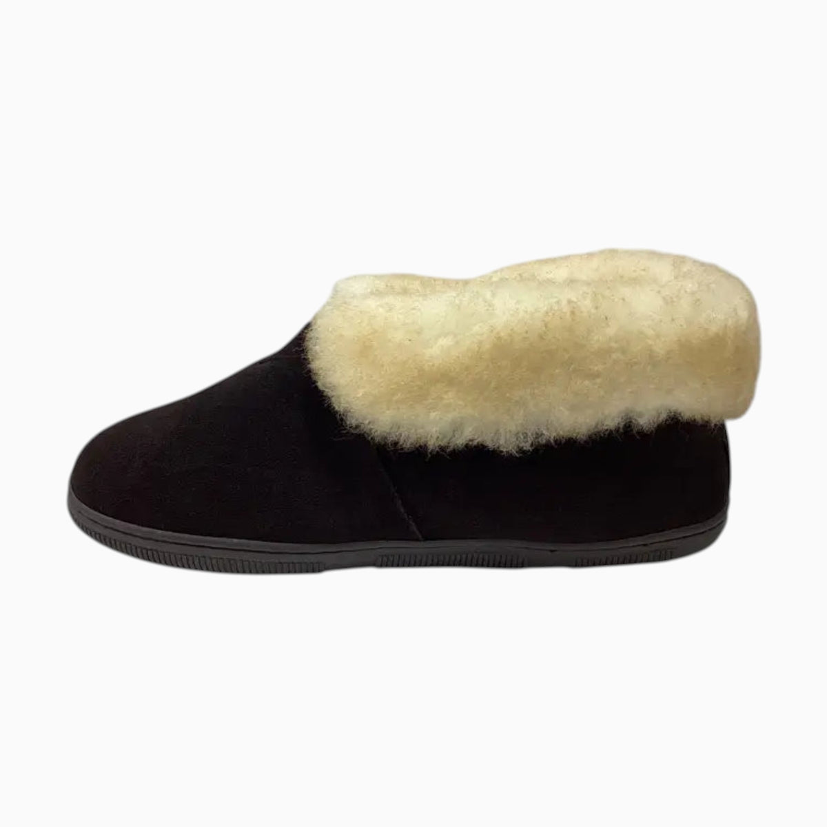 The Shoe Shop Tamarac Julie slippers in sand leather with a warm lambswool cuff and durable rubber sole
